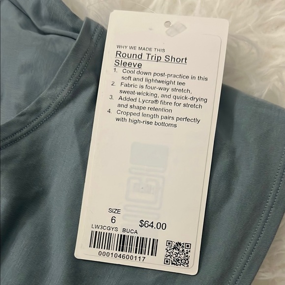 Lululemon Round Trip Short Sleeve
Blue Cast size 6 - Picture 4 of 5